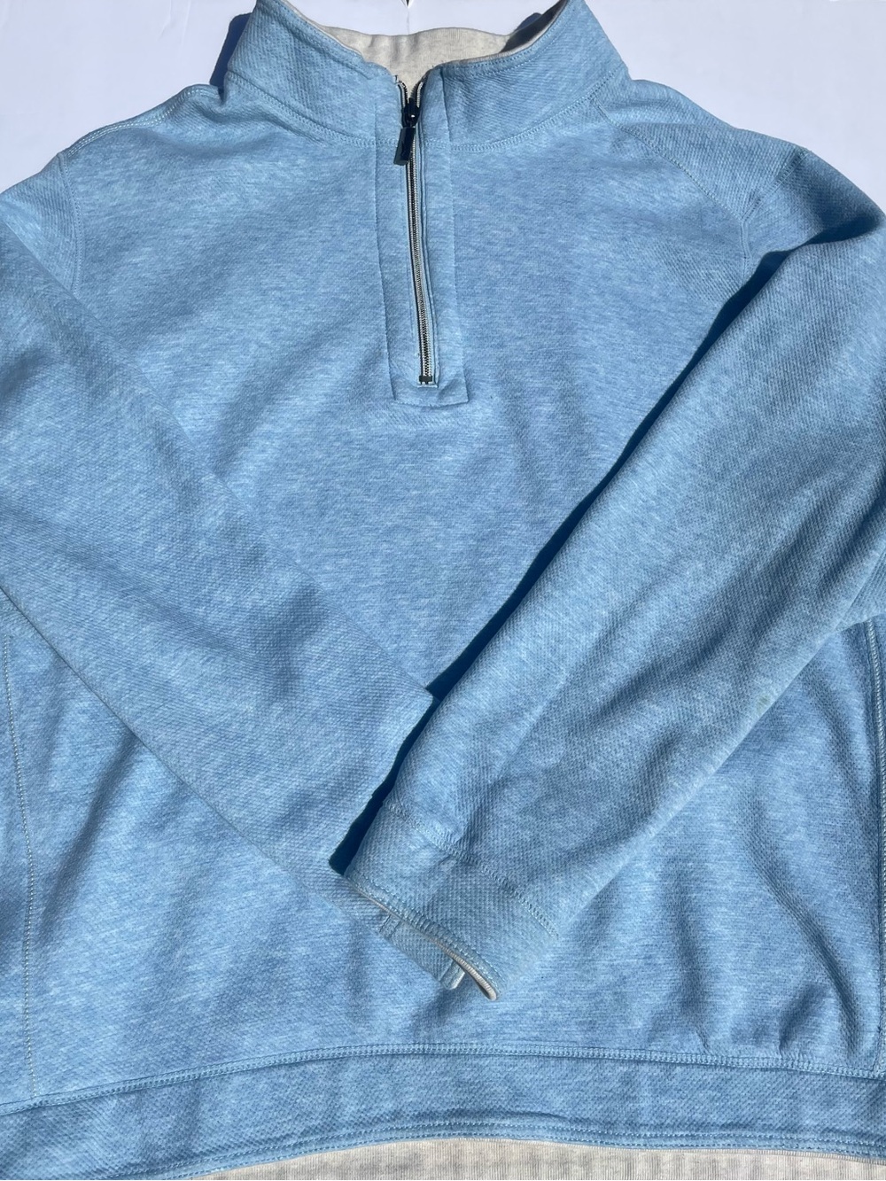 Tommy Bahama Big Sky Blue Quarter-Zip Sweater